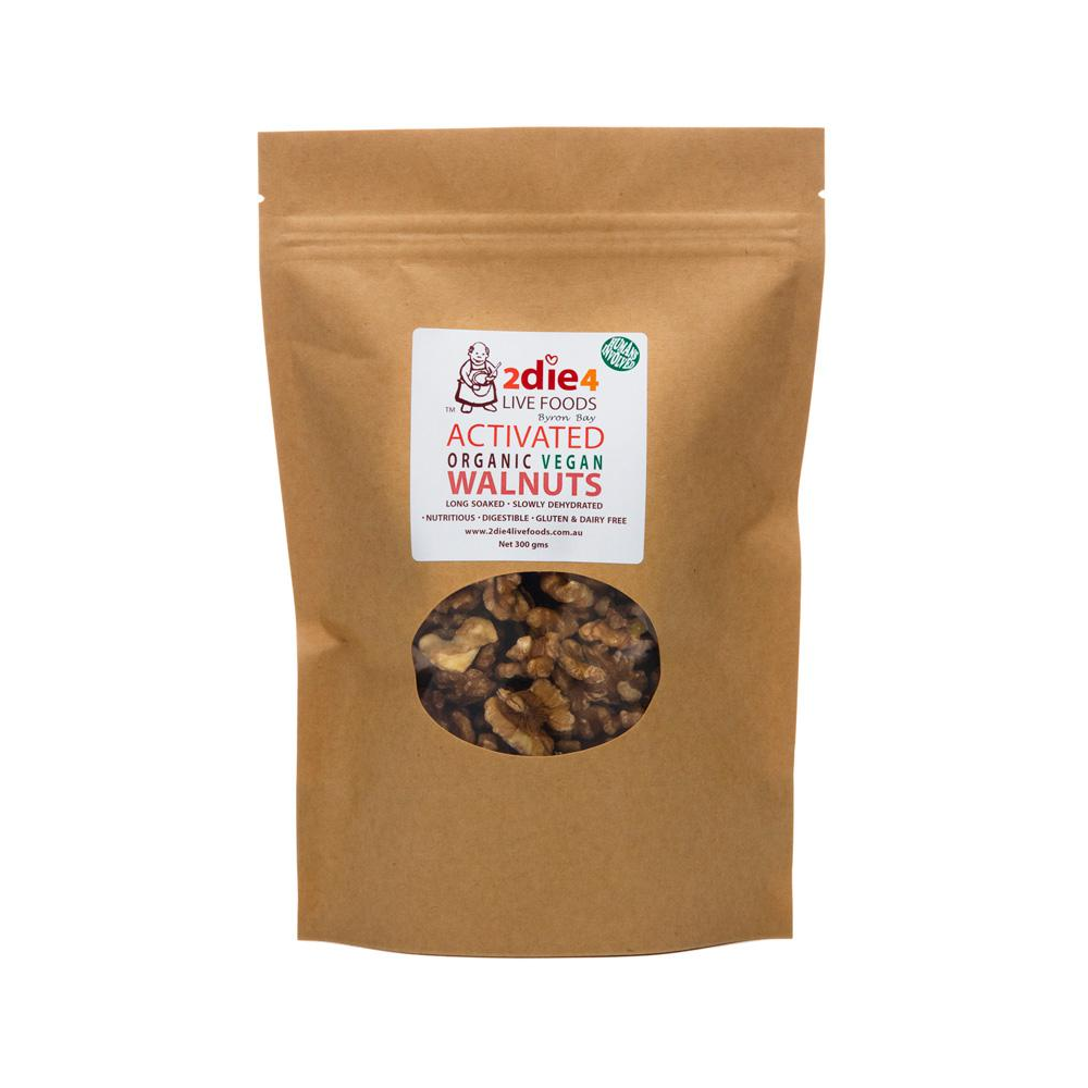 2Die4 Live Foods Organic Activated Walnuts Vegan