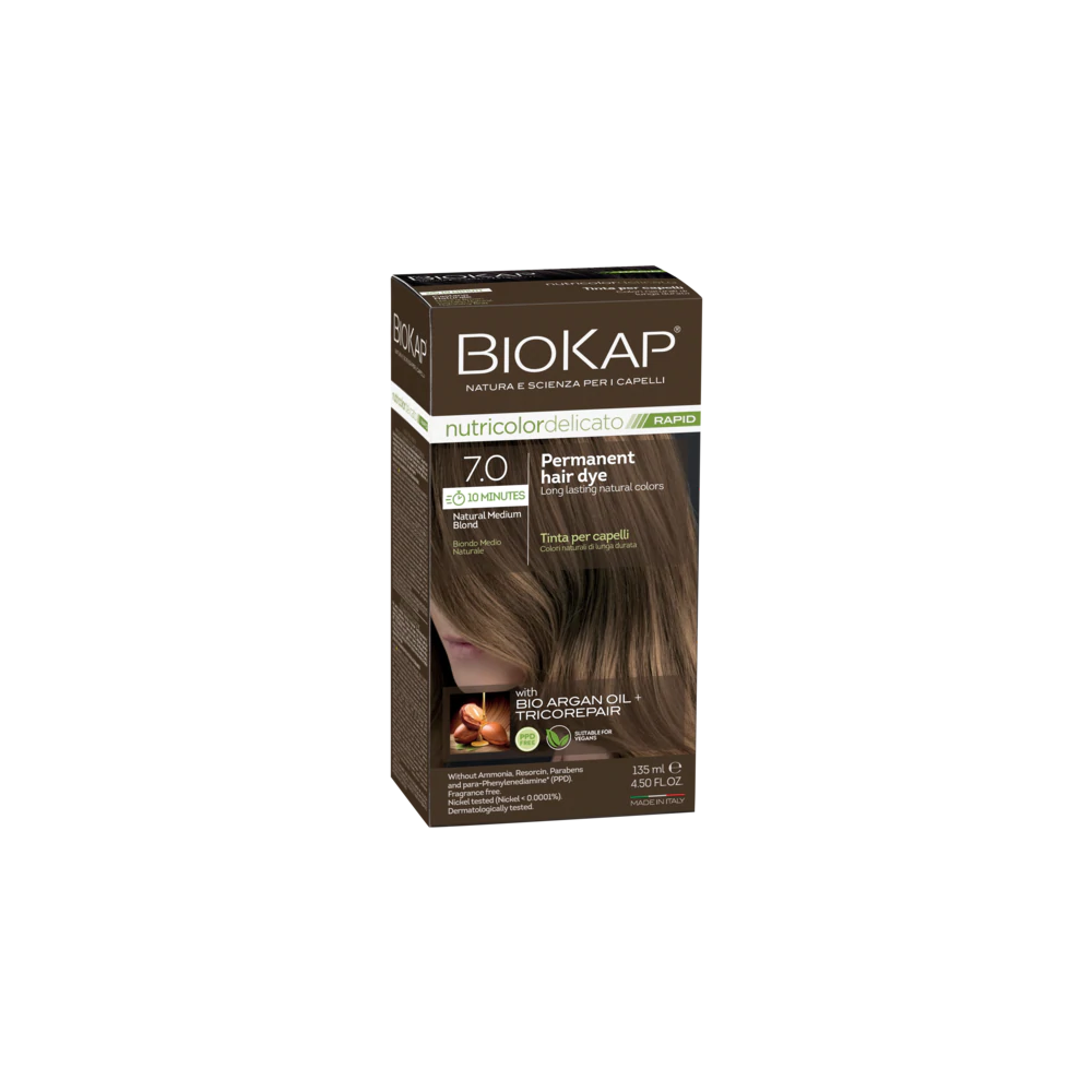 BioKap Nutricolor Delicato Rapid 7.0 Natural Medium Blond