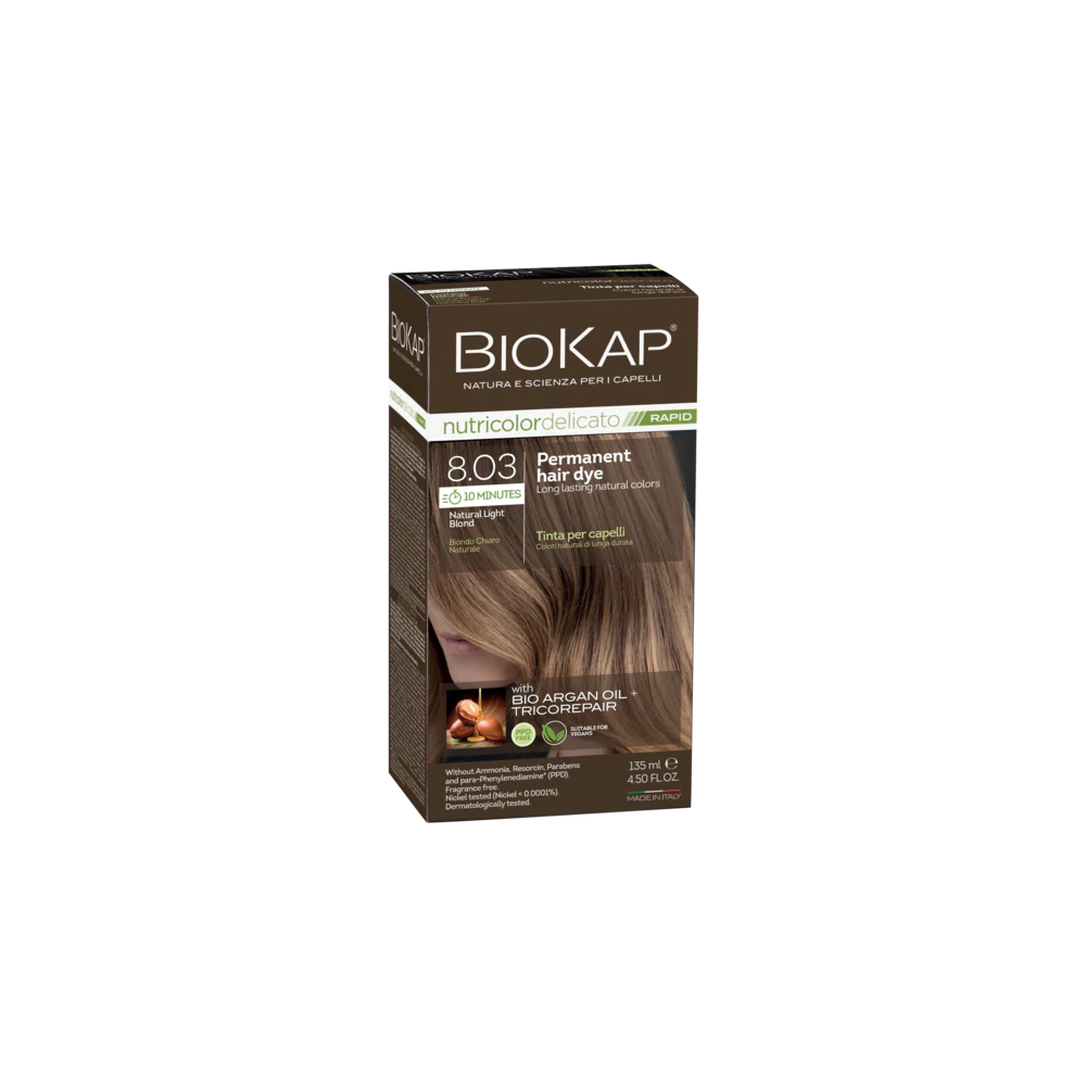 BioKap Nutricolor Delicato Rapid 8.03 Natural Light Blond