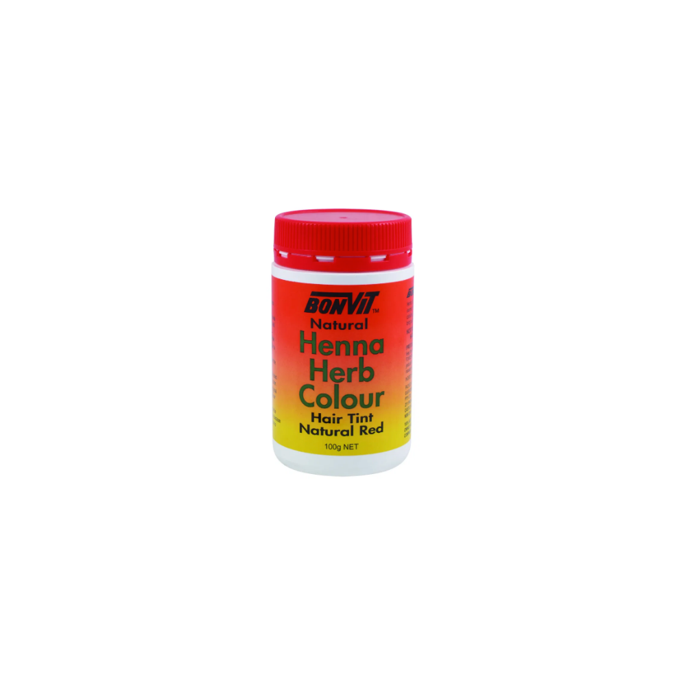 Bonvit Natural Hair Tint Henna Herb Colour (100% Henna) Natural Red