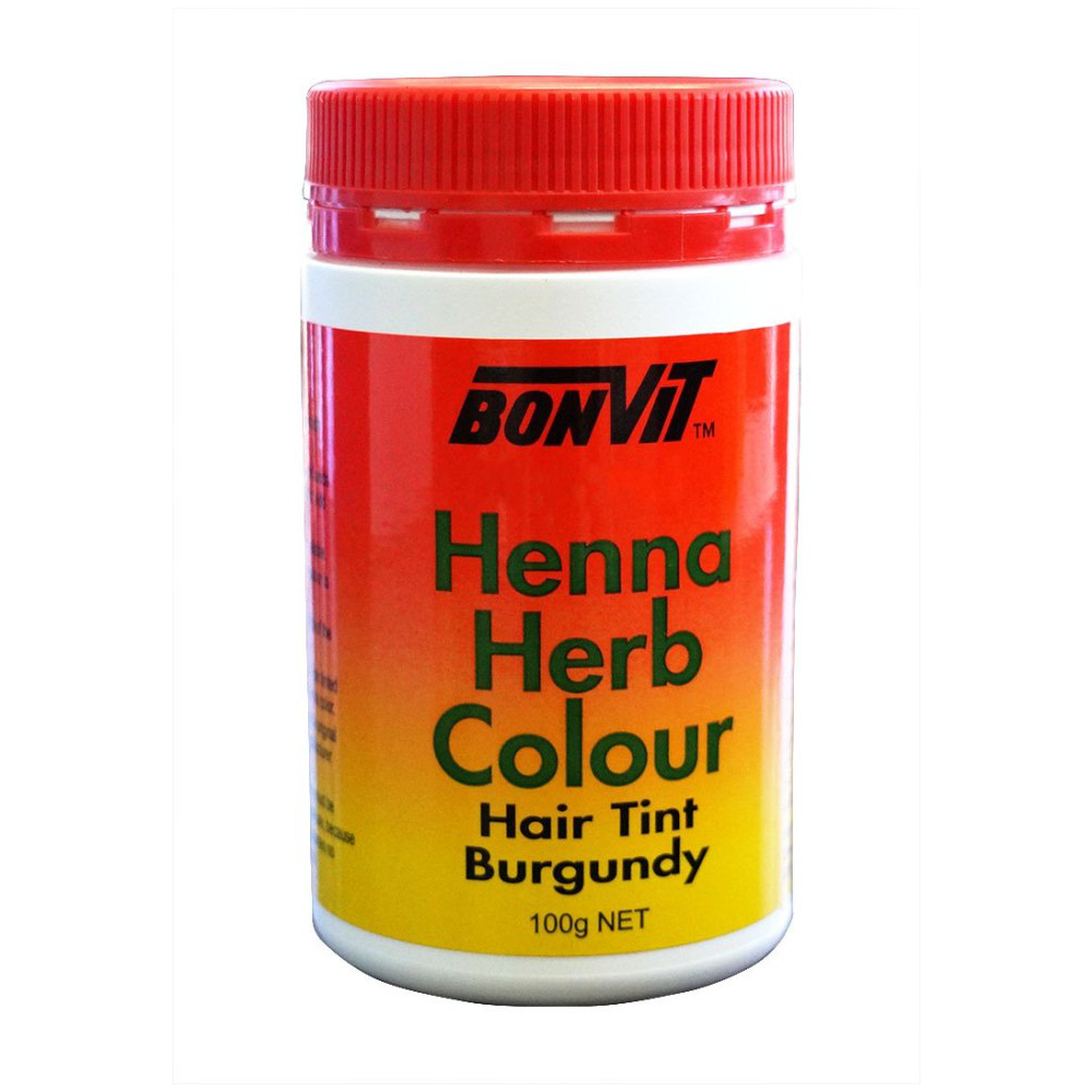 Bonvit Natural Hair Tint Henna Herb Colour (Henna & Herb Blend) Burgundy