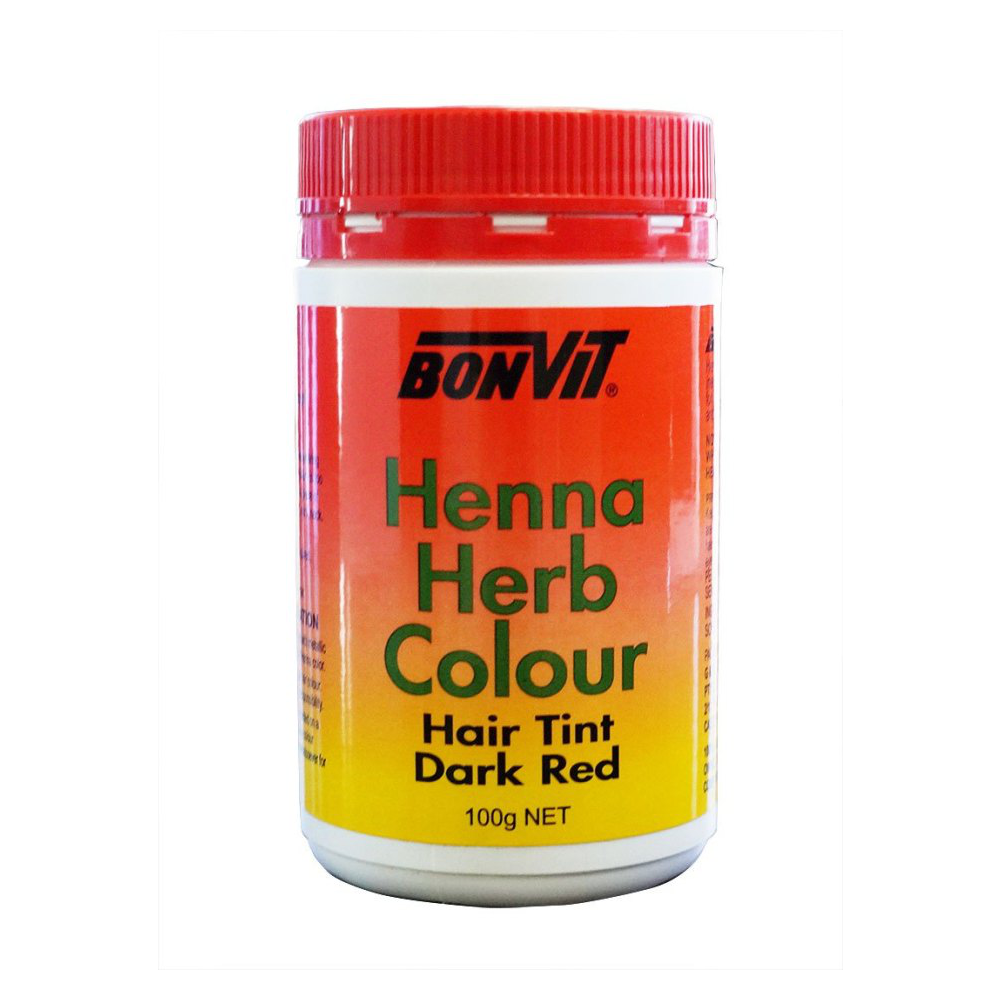 Bonvit Natural Hair Tint Henna Herb Colour (Henna & Herb Blend) Dark Red