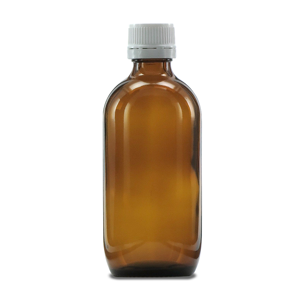 Bottles & Jars Amber Glass Bottle & Cap