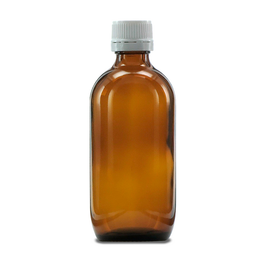 Bottles & Jars Amber Glass Bottle & Cap