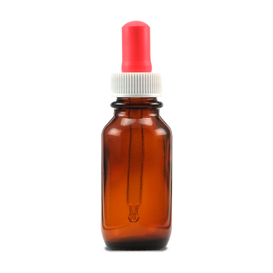 Bottles & Jars Amber Glass Bottle & Dropper