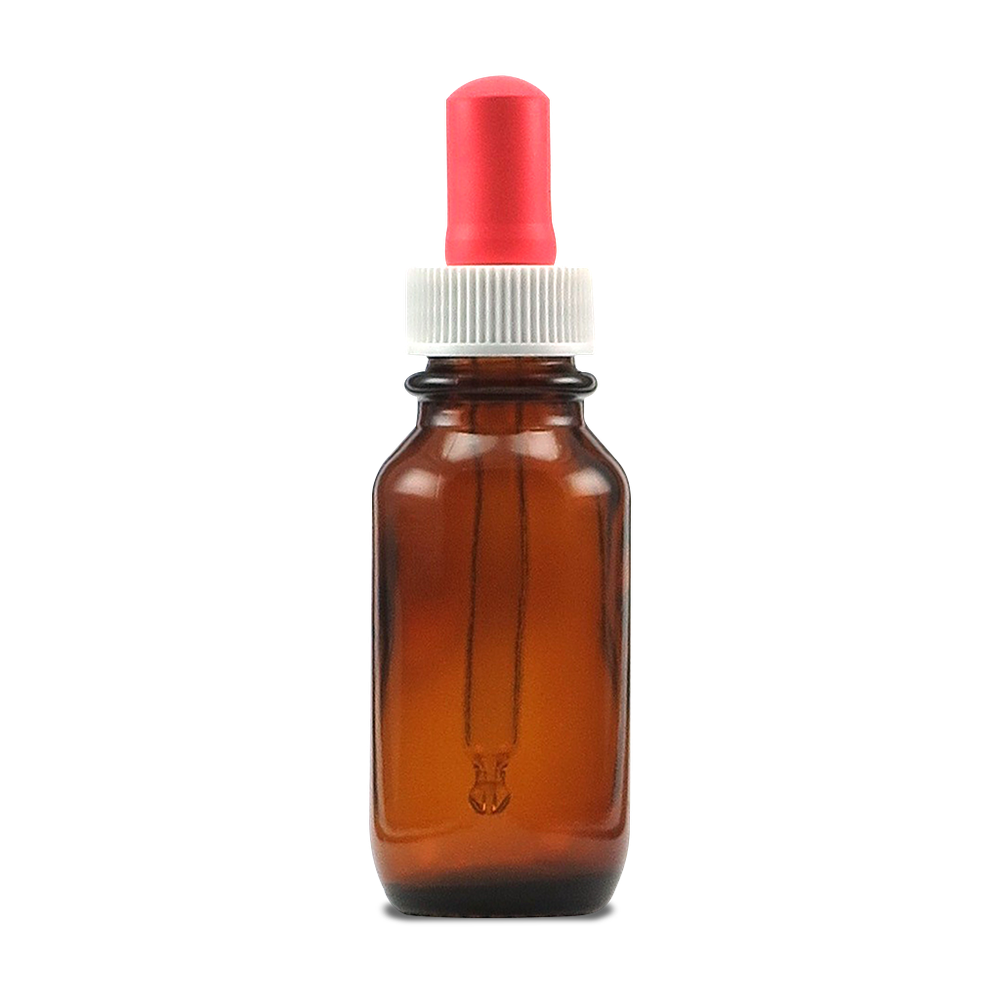Bottles & Jars Amber Glass Bottle & Dropper