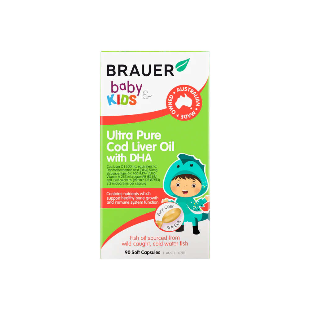 Brauer Baby & Kids UltraPure Cod Liver Oil with DHA