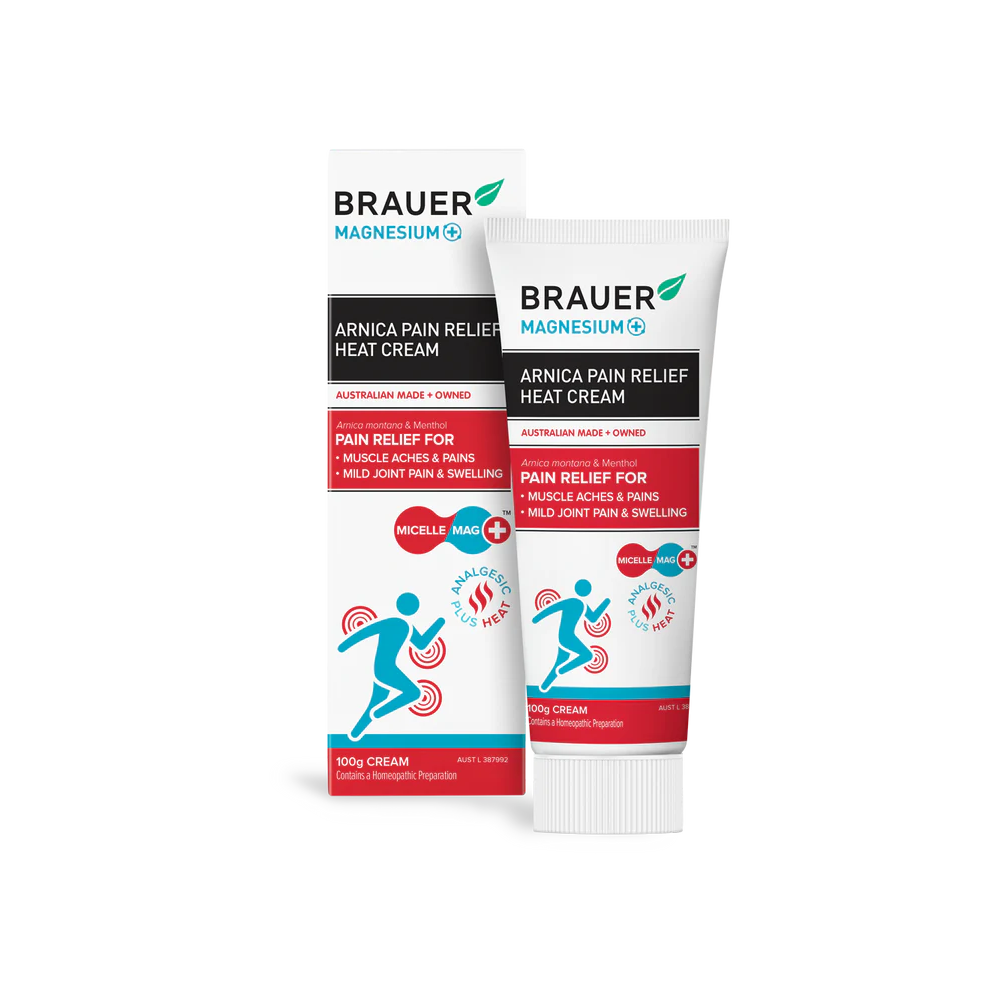 Brauer Magnesium+ Arnica Pain Relief Heat Cream
