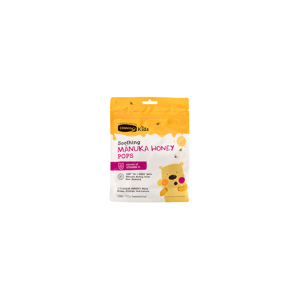 Comvita Kids Soothing Manuka Pops - 3 Flavours