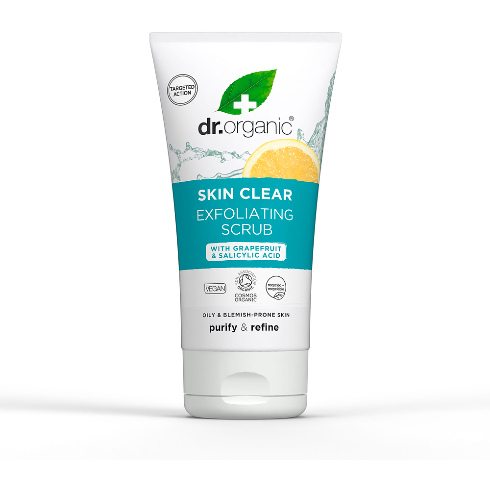 Dr Organic Exfoliating Face Scrub Skin Clear