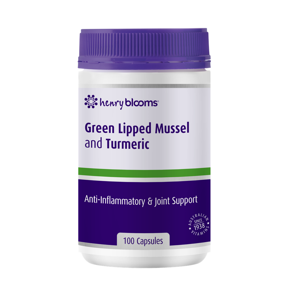Henry Blooms Green Lipped Mussel 500mg With Turmeric 1500mg