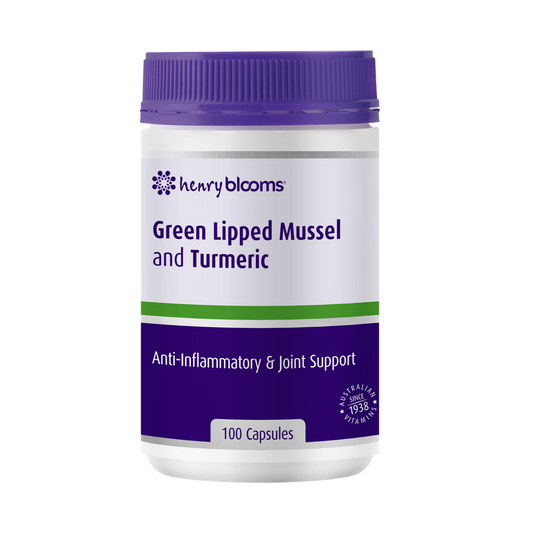 Henry Blooms Green Lipped Mussel 500mg With Turmeric 1500mg
