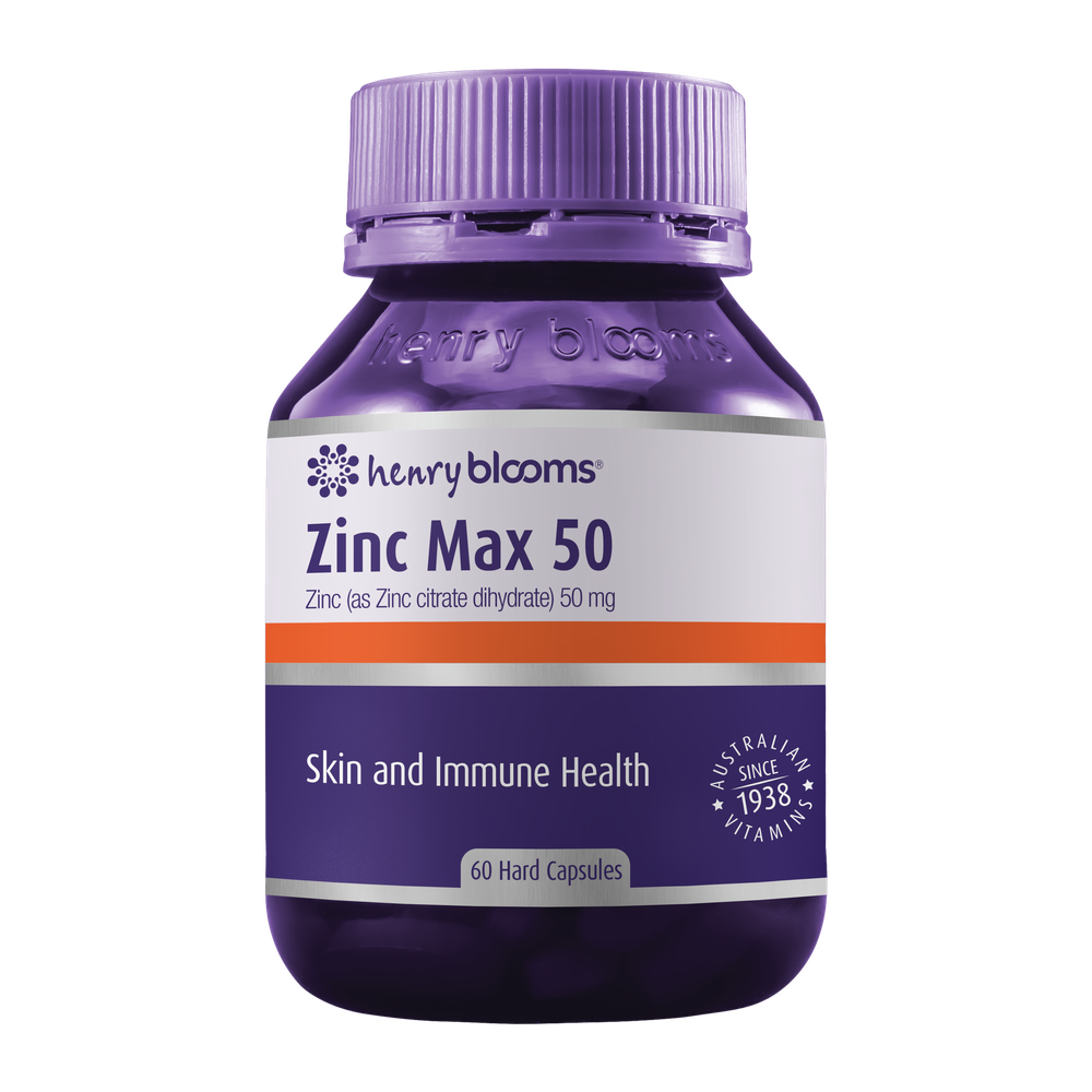Henry Blooms Zinc Max 50 mg Elemental