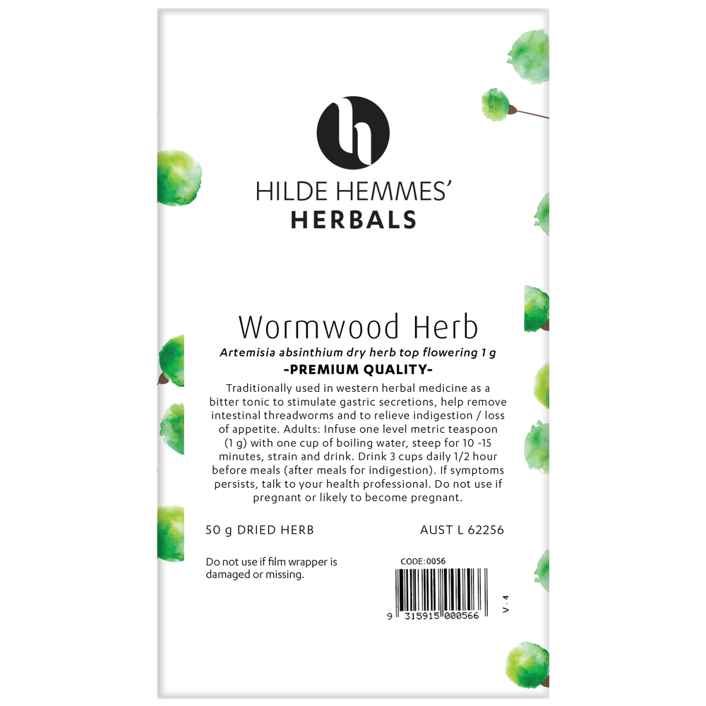 Hilde Hemmes Tea Wormwood Herb Loose Leaf