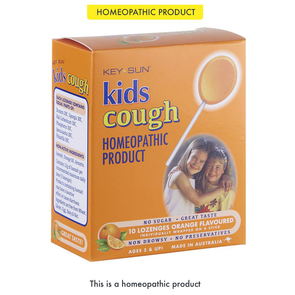 Key Sun Kids Lollipops Cough Orange