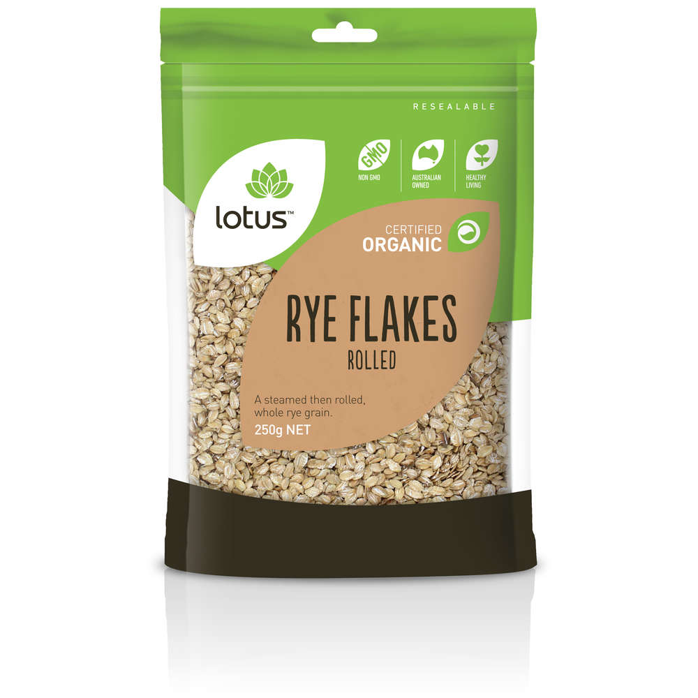 Lotus Foods Rye Flakes Rolled Organic