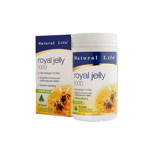 Natural Life Royal Jelly 1000mg 1.2% HDA