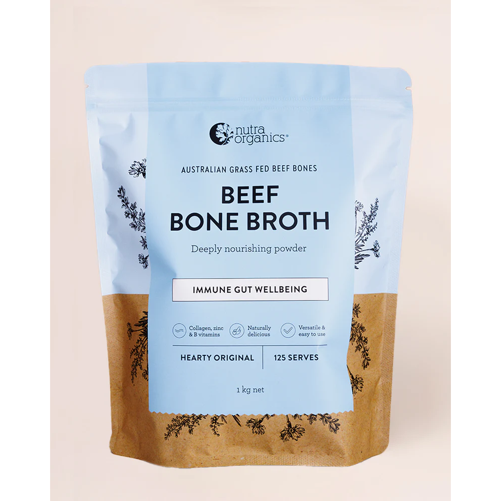 NutraOrganics Beef Bone Broth Powder Hearty Original