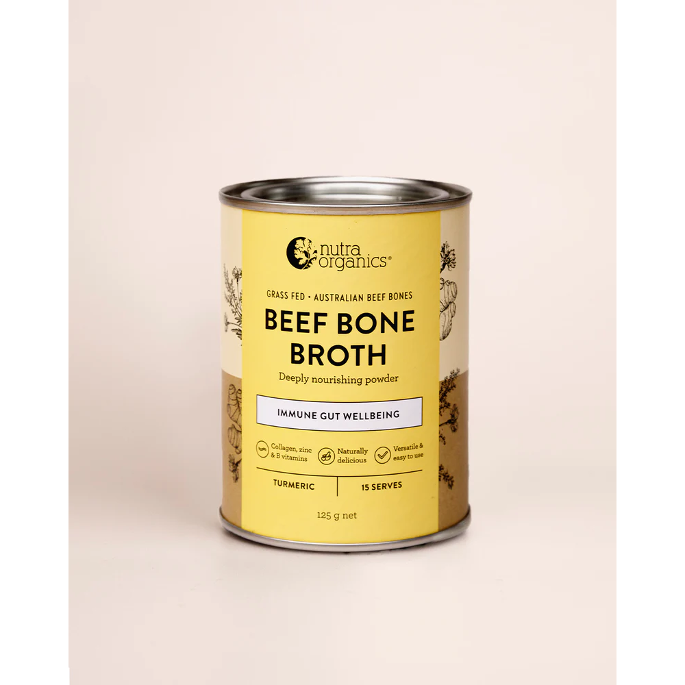 NutraOrganics Beef Bone Broth Powder Turmeric