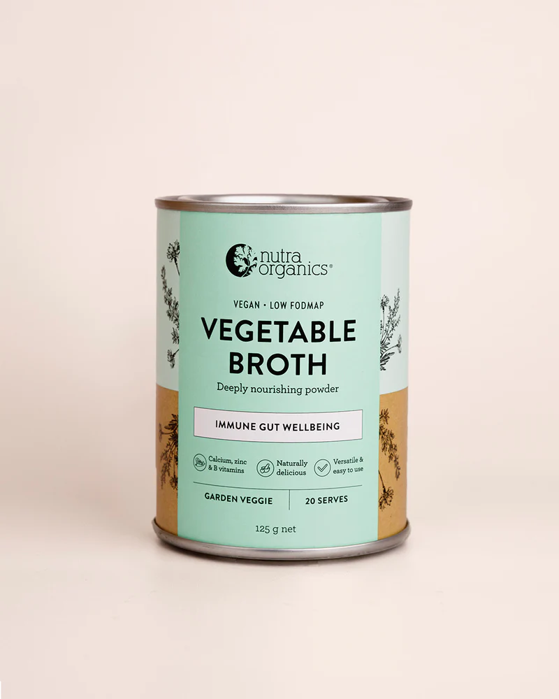NutraOrganics Vegetable Broth Powder Garden Veggie