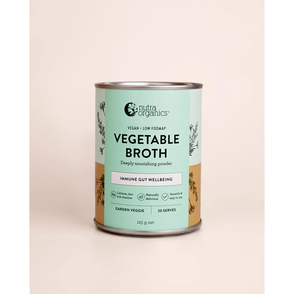 NutraOrganics Vegetable Broth Powder Garden Veggie