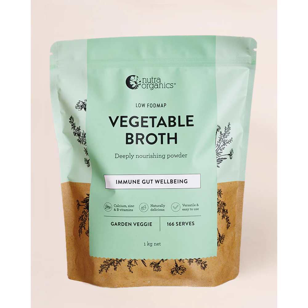 NutraOrganics Vegetable Broth Powder Garden Veggie