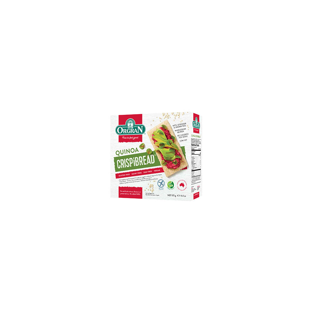 Orgran Crispibread Multigrain with Quinoa Toasted