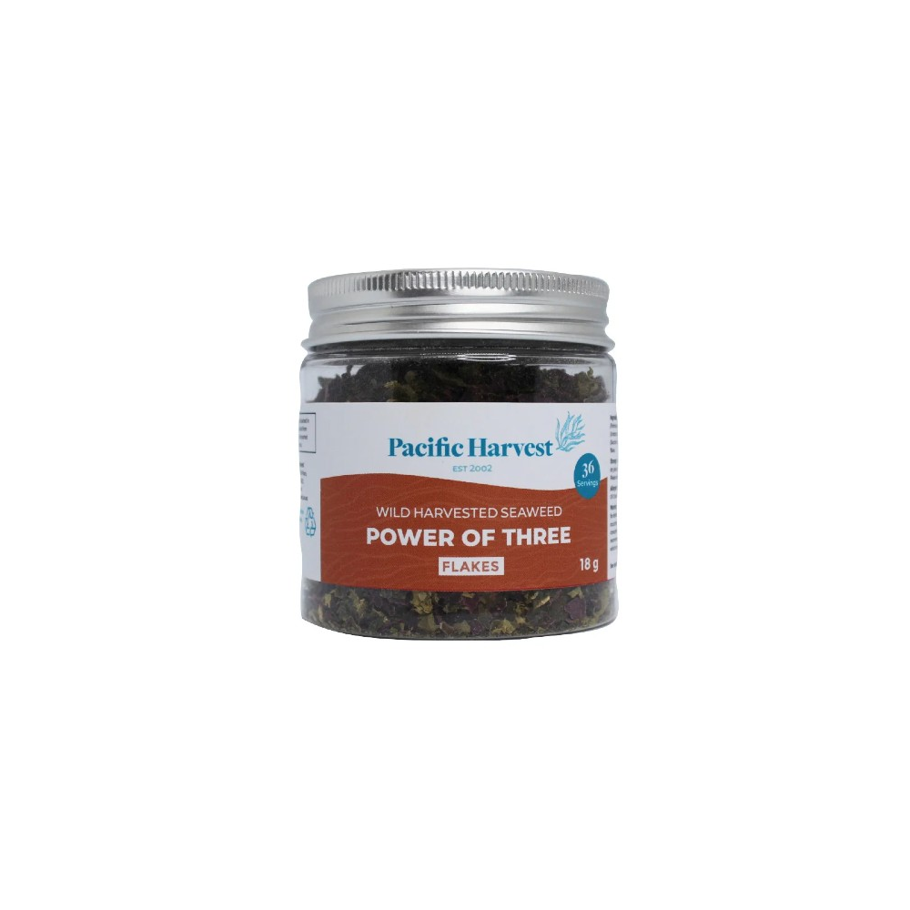 Pacific Harvest Power of 3 Seaweed Flake Blend (Atlantic Dulse, Sea lettuce, Sugar kelp) (France)