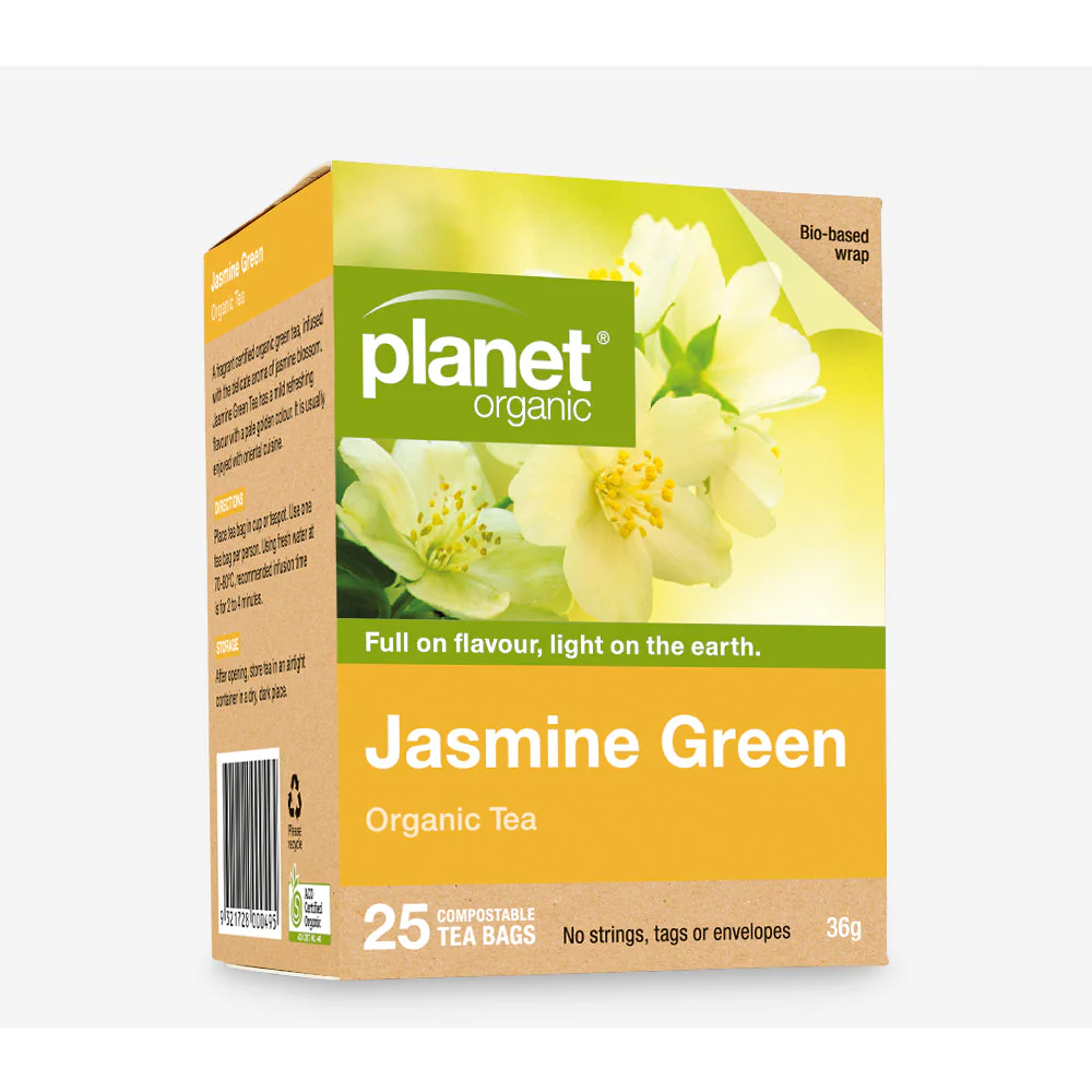 Planet Organic Co Tea Jasmine Green Herbal