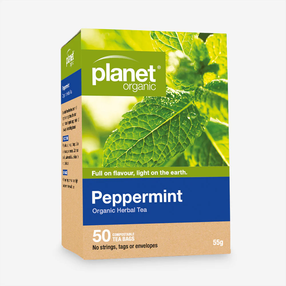 Planet Organic Co Tea Peppermint Herbal
