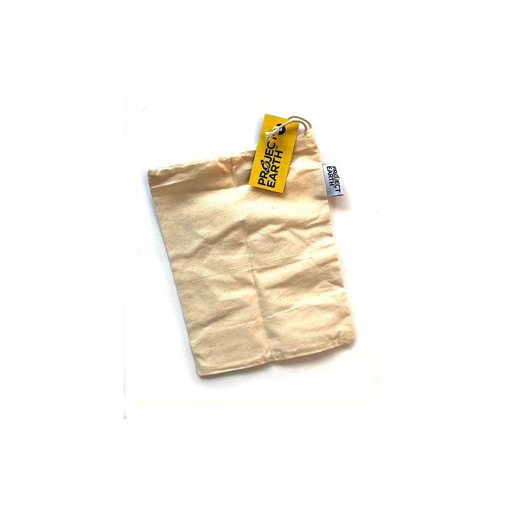Project Earth Produce Bag 100% Organic Cotton Muslin 8"x10"