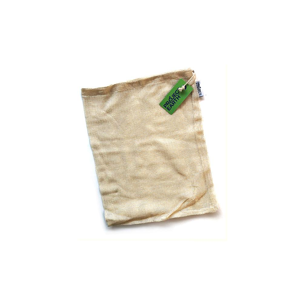 Project Earth Produce Bag 100% Organic Cotton Net 12"x15"