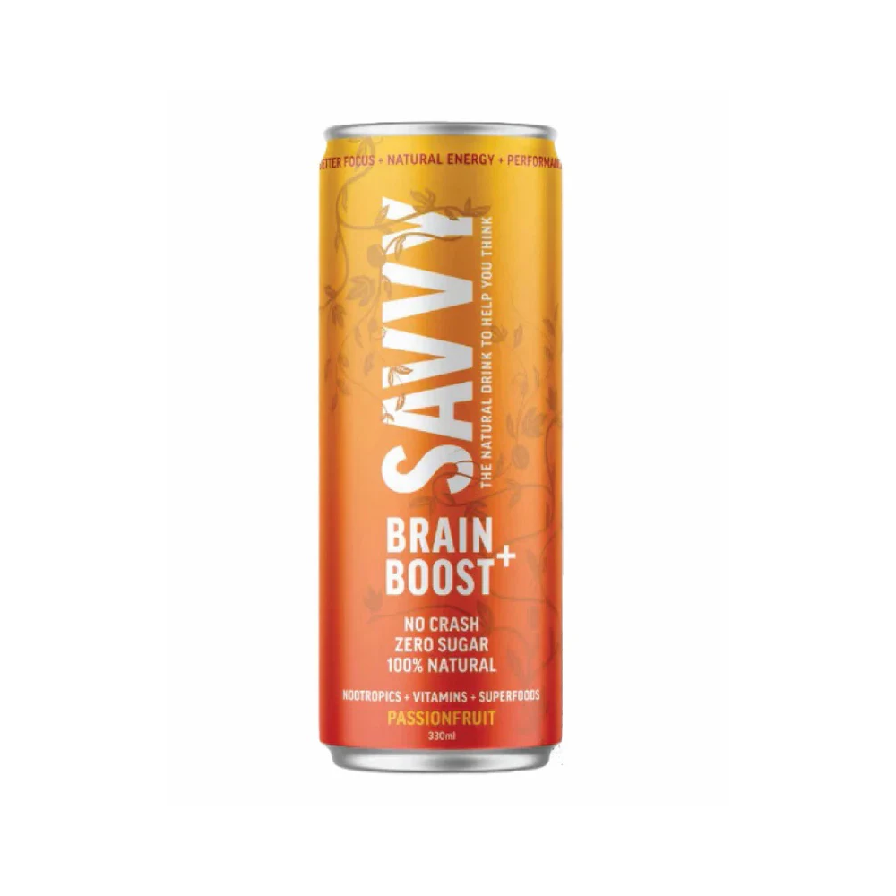 Savvy Beverages Brain Boost Drink Passionfruit