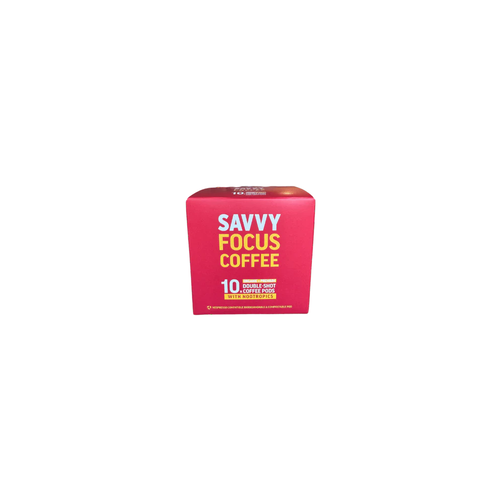 Savvy Brain Boost Double-Shot Organic Coffee (10 Pods)
