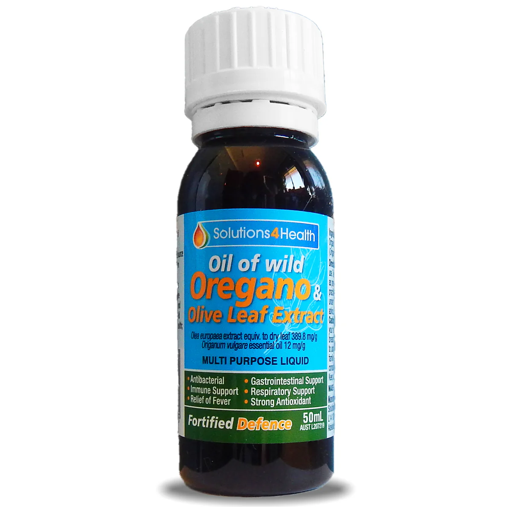 Solutions 4 Health Oil of Wild Oregano & Olive Leaf Extract (Fortified Defence)