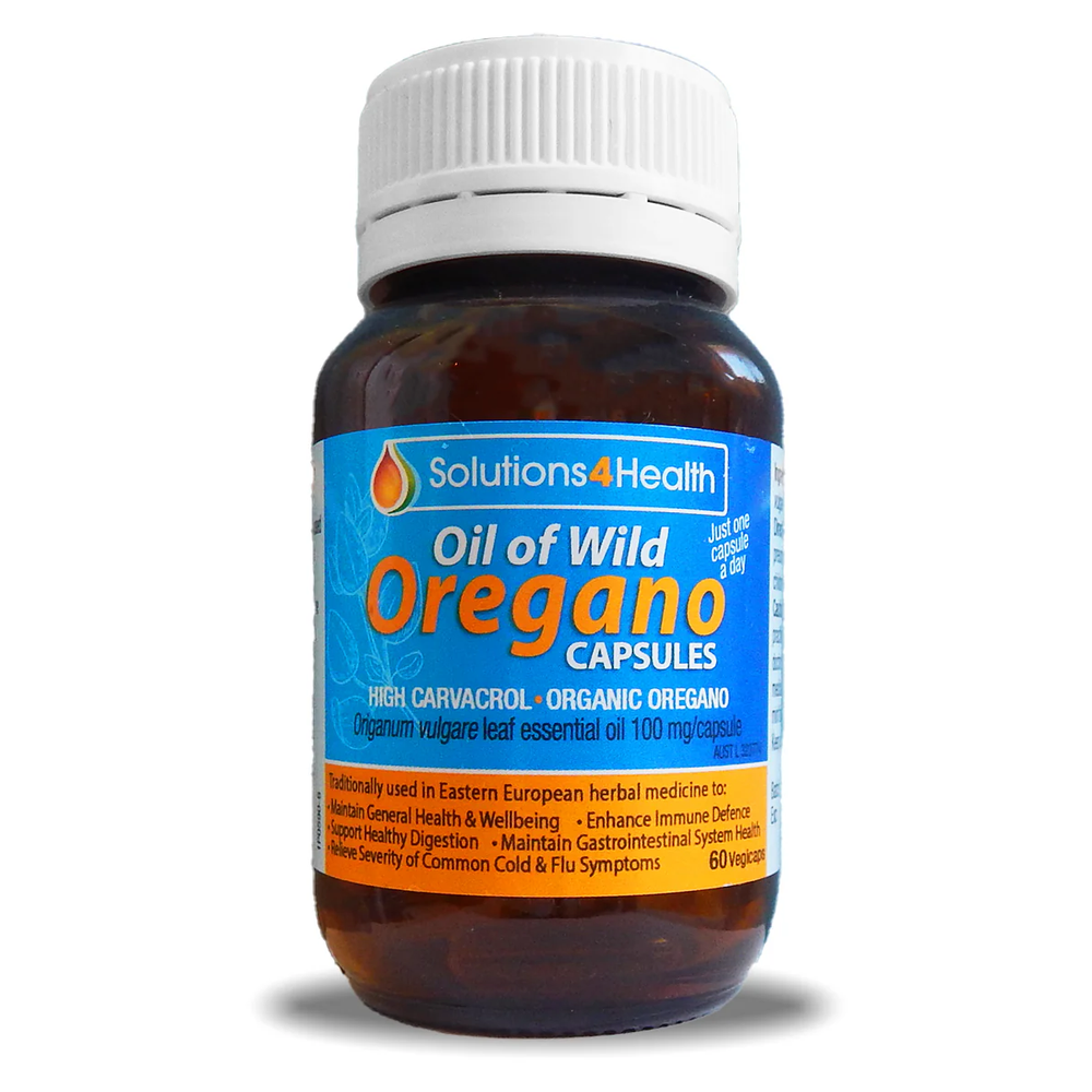 Solutions 4 Health Organic Oil of Wild Oregano Capsules