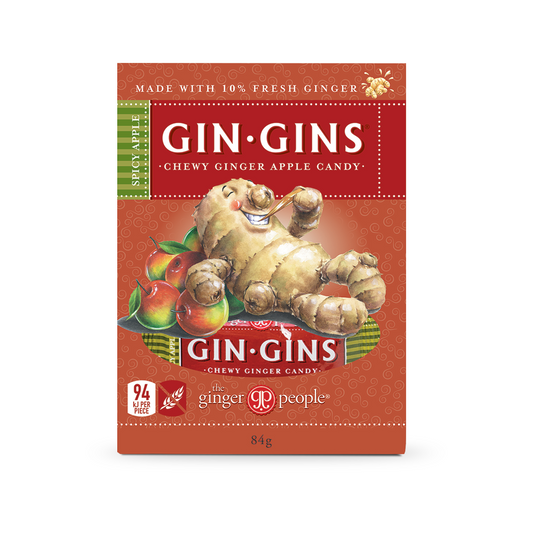 The Ginger People Gin Gins Ginger Candy Chewy Spicy Apple