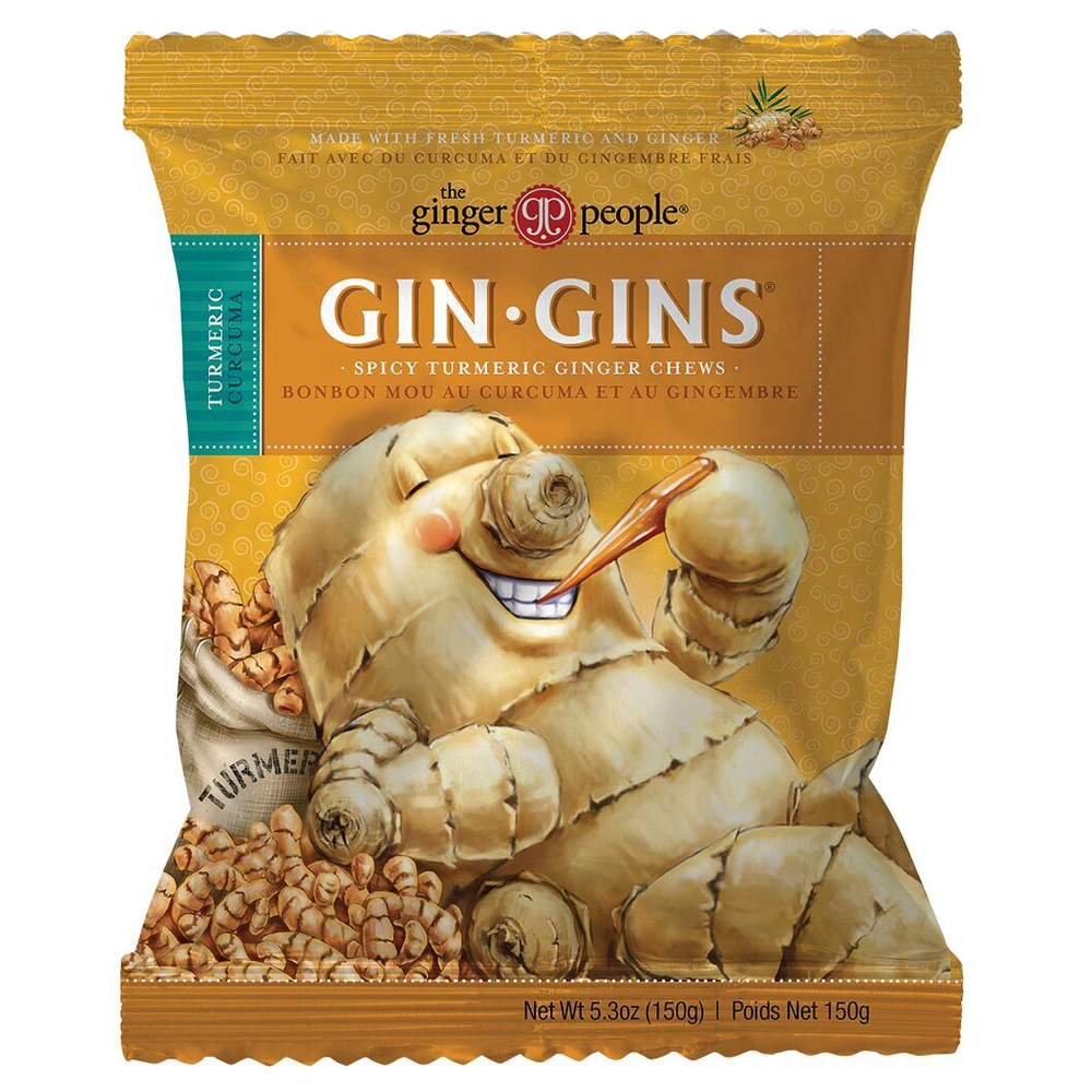 The Ginger People Gin Gins Ginger Candy Chewy Spicy Turmeric