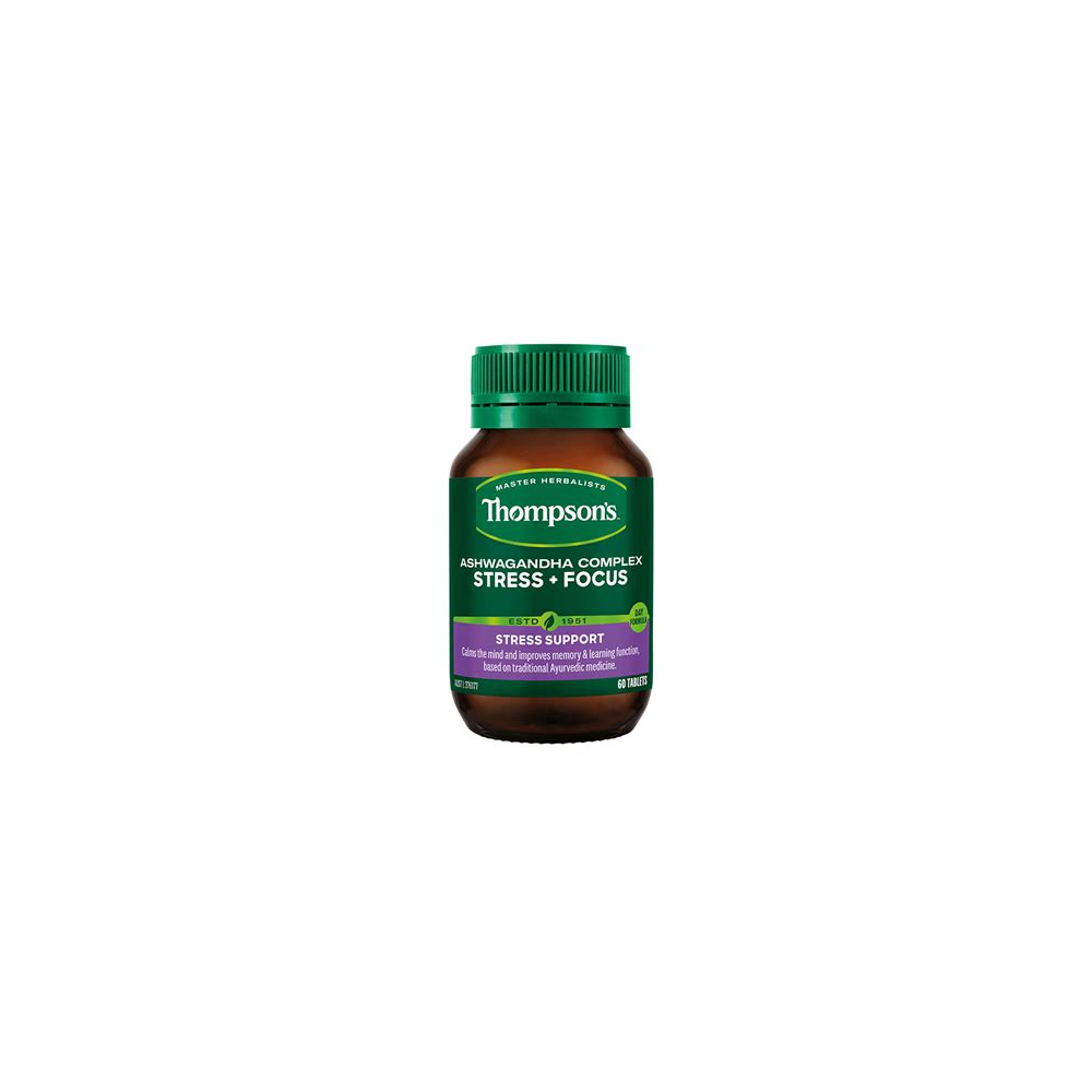 Thompson's Ashwagandha Complex Stress + Focus 60 Tablets