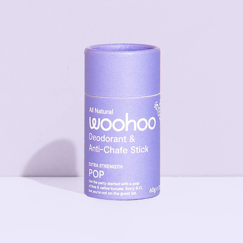 Woohoo Deodorant & Anti-Chafe Stick Pop (Extra Strength)