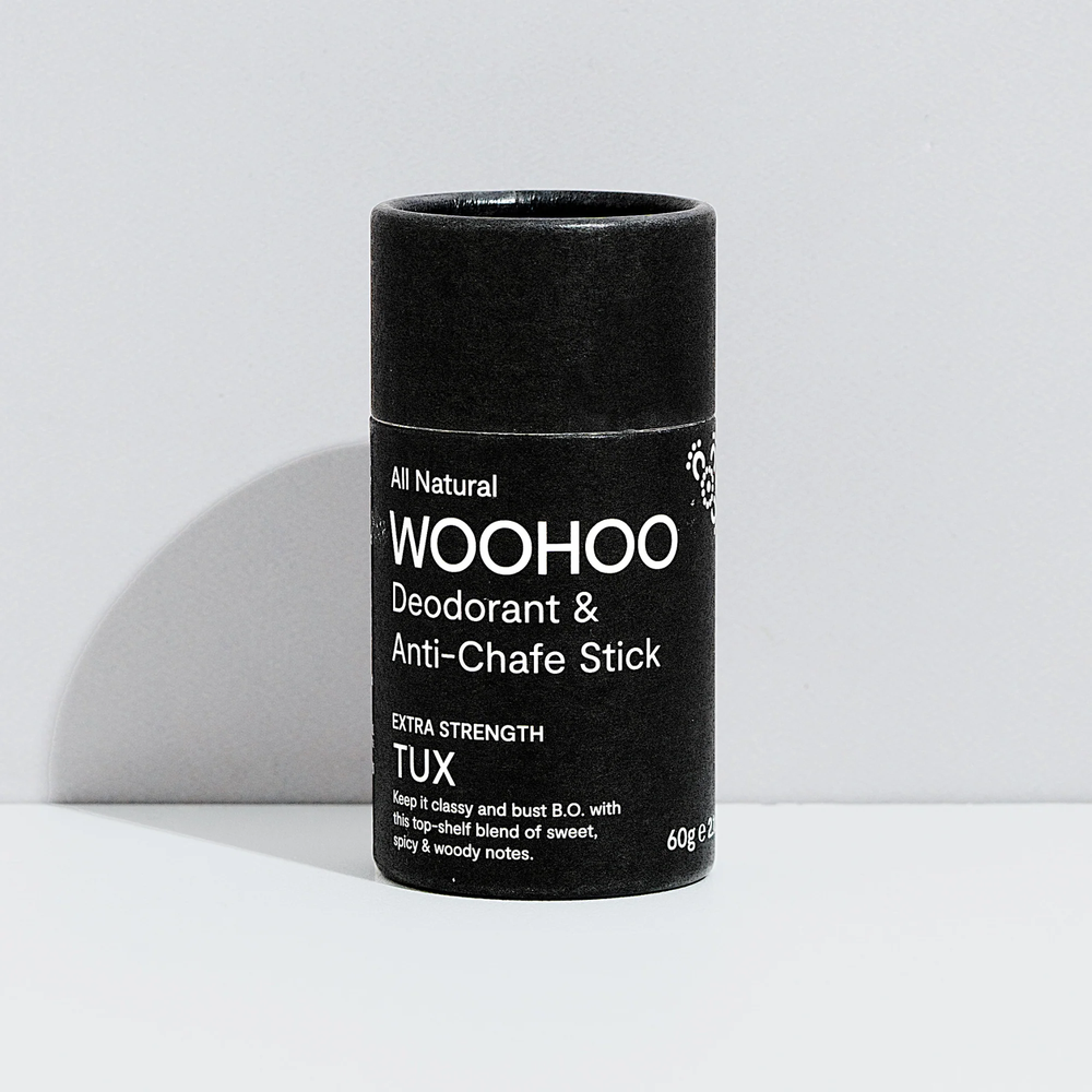 Woohoo Deodorant & Anti-Chafe Stick Tux (Extra Strength)