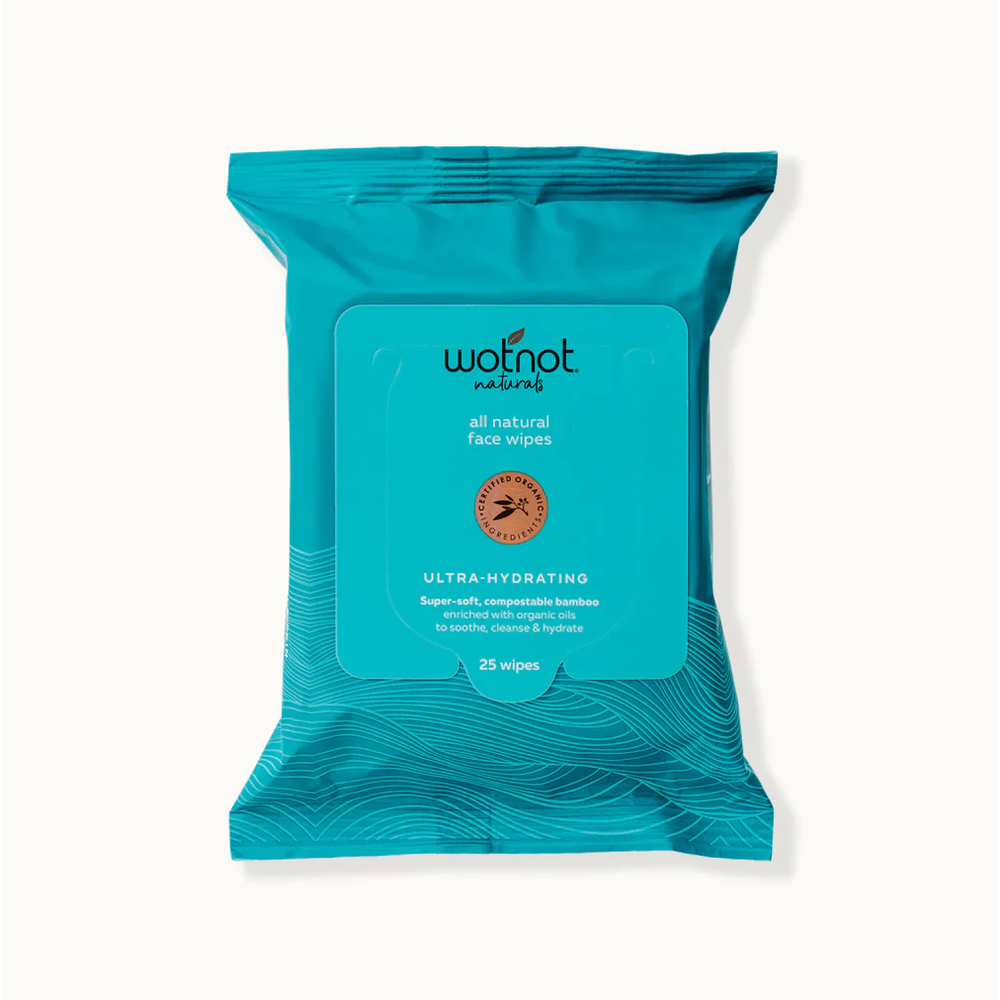 Wotnot All Natural Face Wipes Ultra-Hydrating