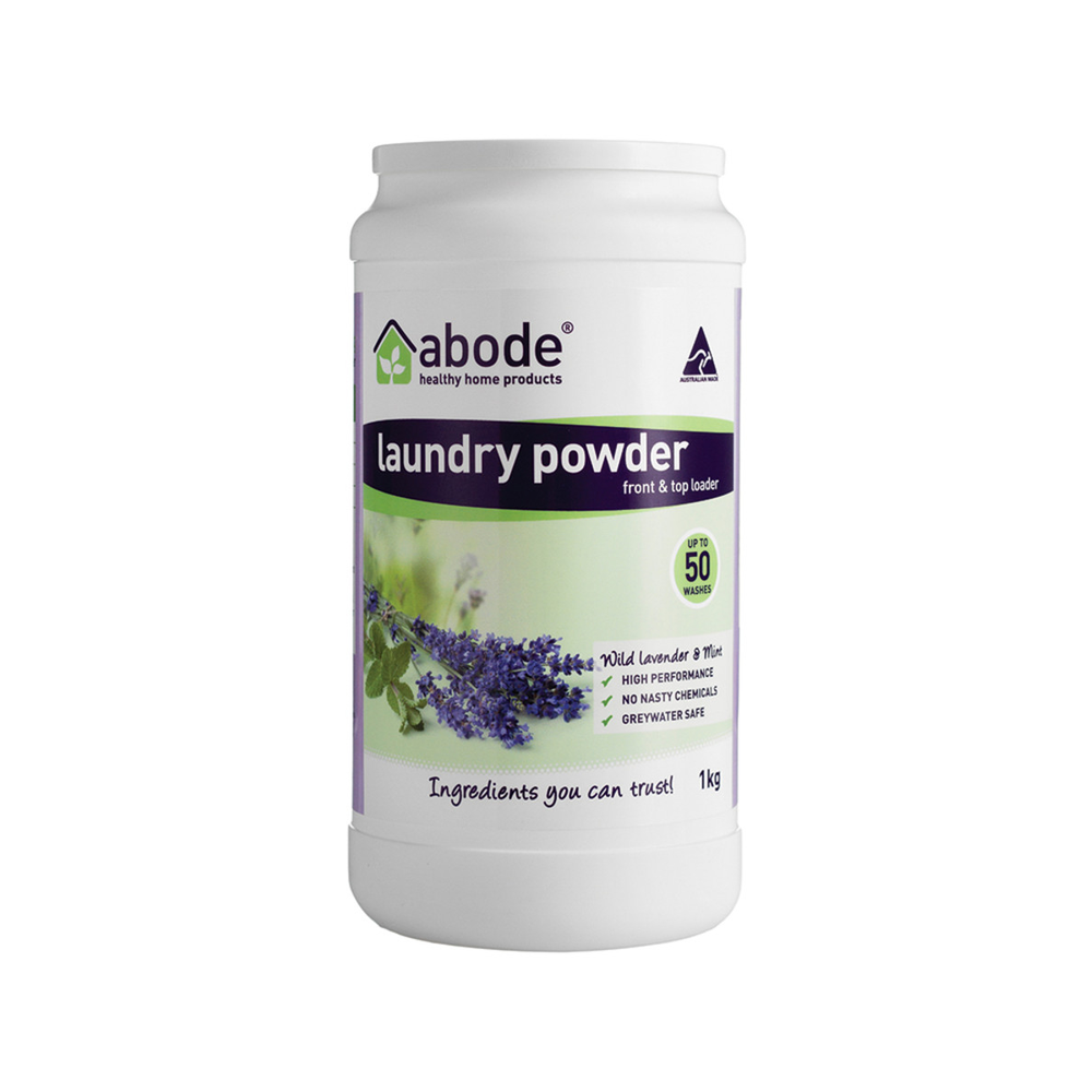 Abode Laundry Powder (Front & Top Loader) Wild Lavender & Mint