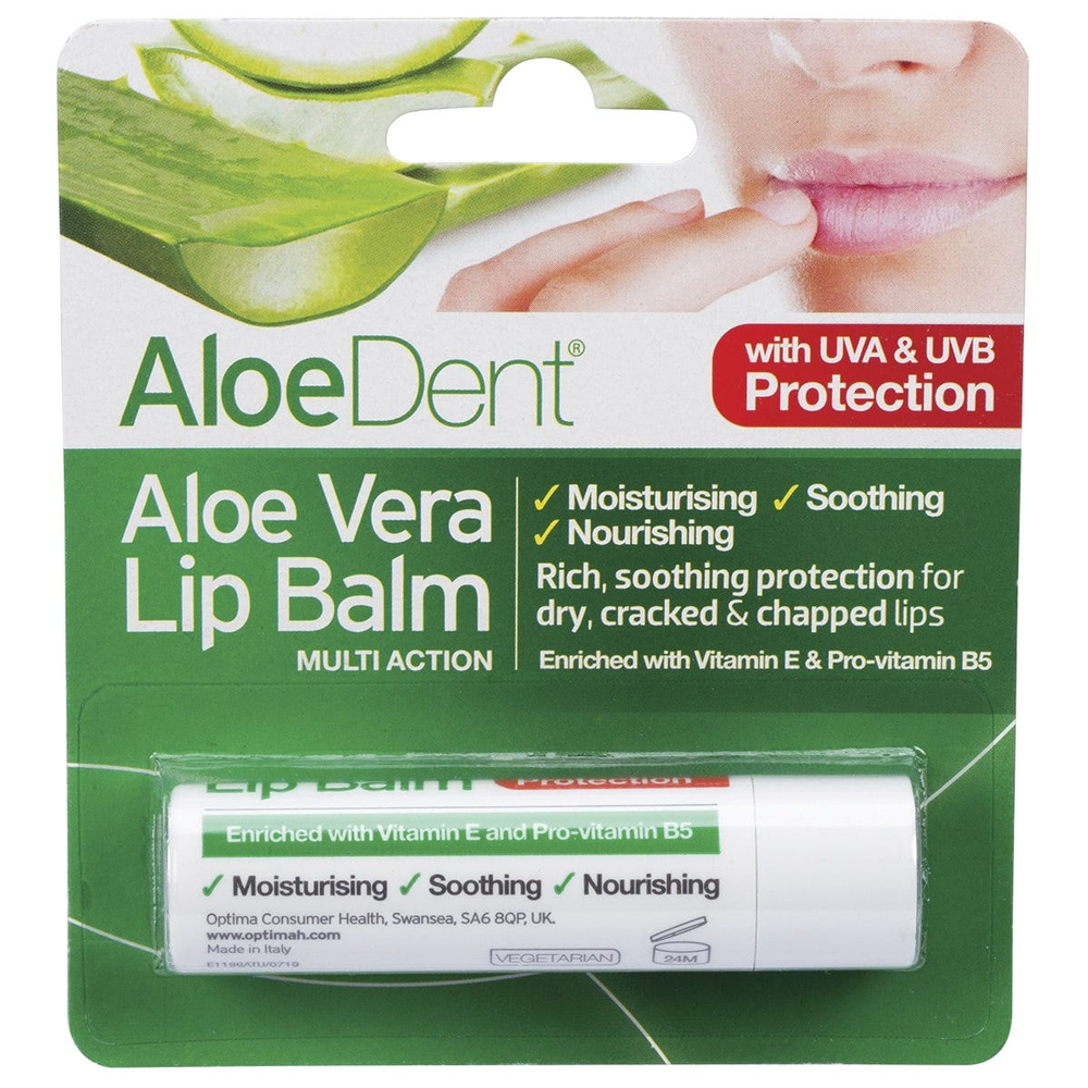 Aloe Dent Aloe Dent Lip Balm Aloe Vera with Tea Tree & Lysine