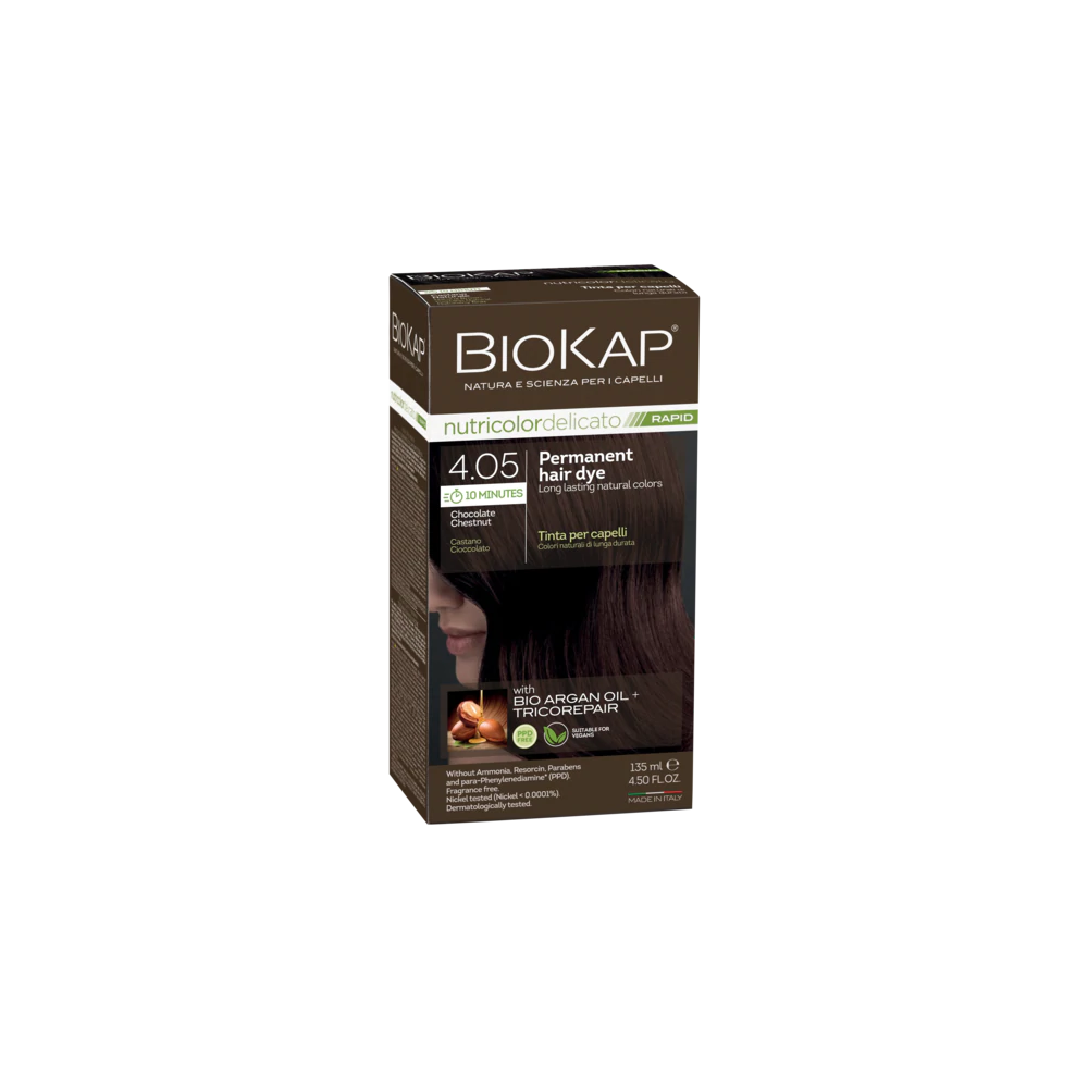 BioKap Nutricolor Delicato Rapid 4.05 Chocolate Chestnut