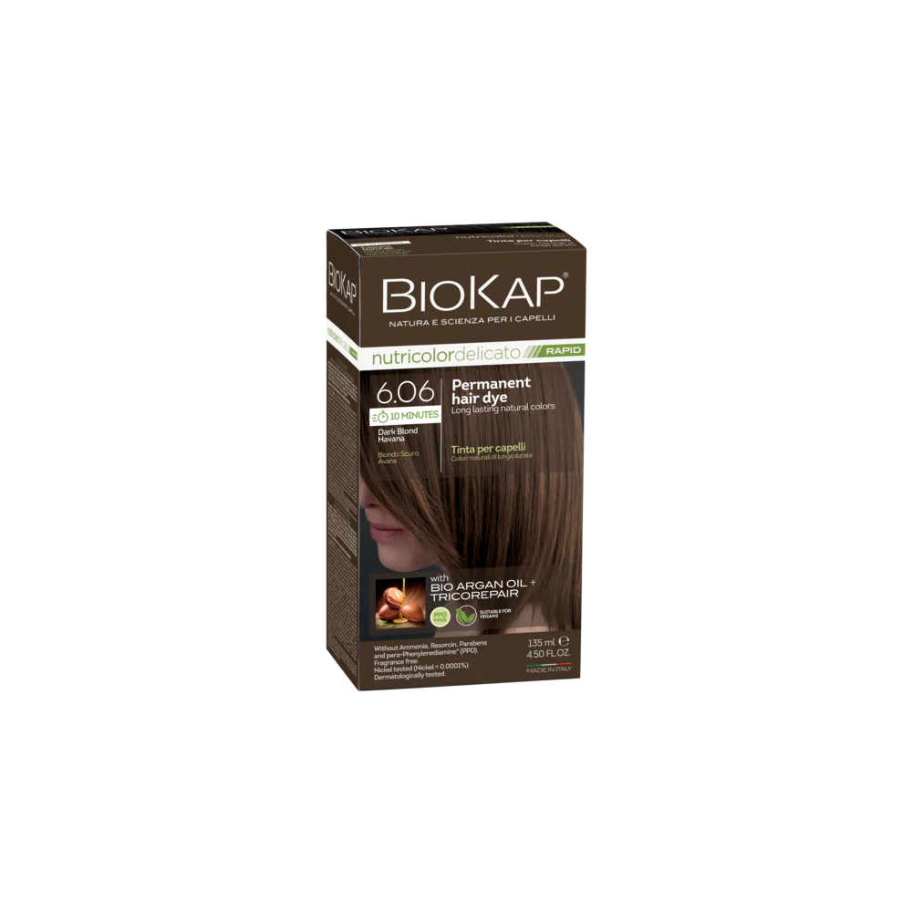 BioKap Nutricolor Delicato Rapid 6.06 Dark Blond Havana