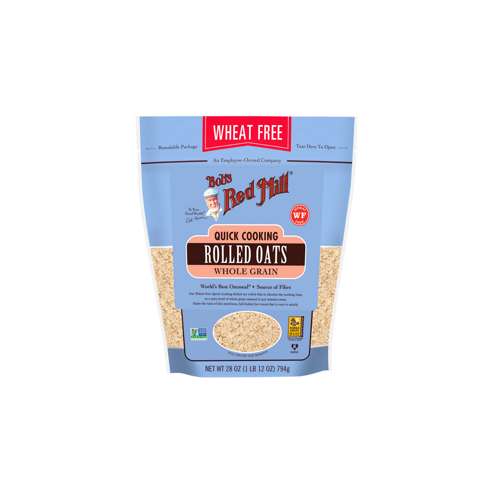 Bob's Red Mill Quick Cooking Rolled Oats Pure Wheat Free Pouch
