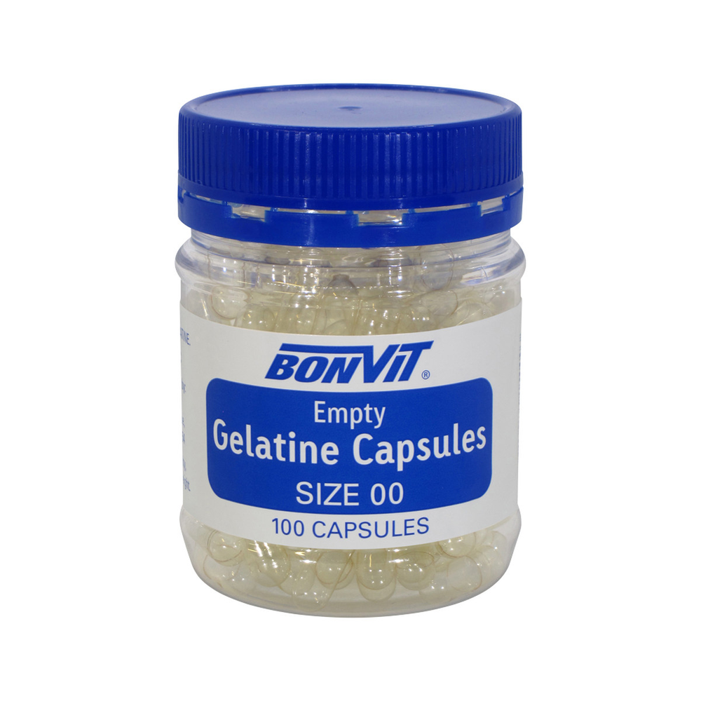 Bonvit Empty Capsules Size '00' Gelatine
