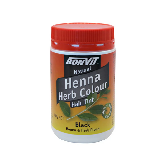 Bonvit Natural Hair Tint Henna Herb Colour (Henna & Herb Blend) Black