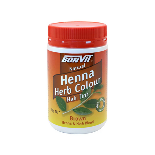 Bonvit Natural Hair Tint Henna Herb Colour (Henna & Herb Blend) Brown